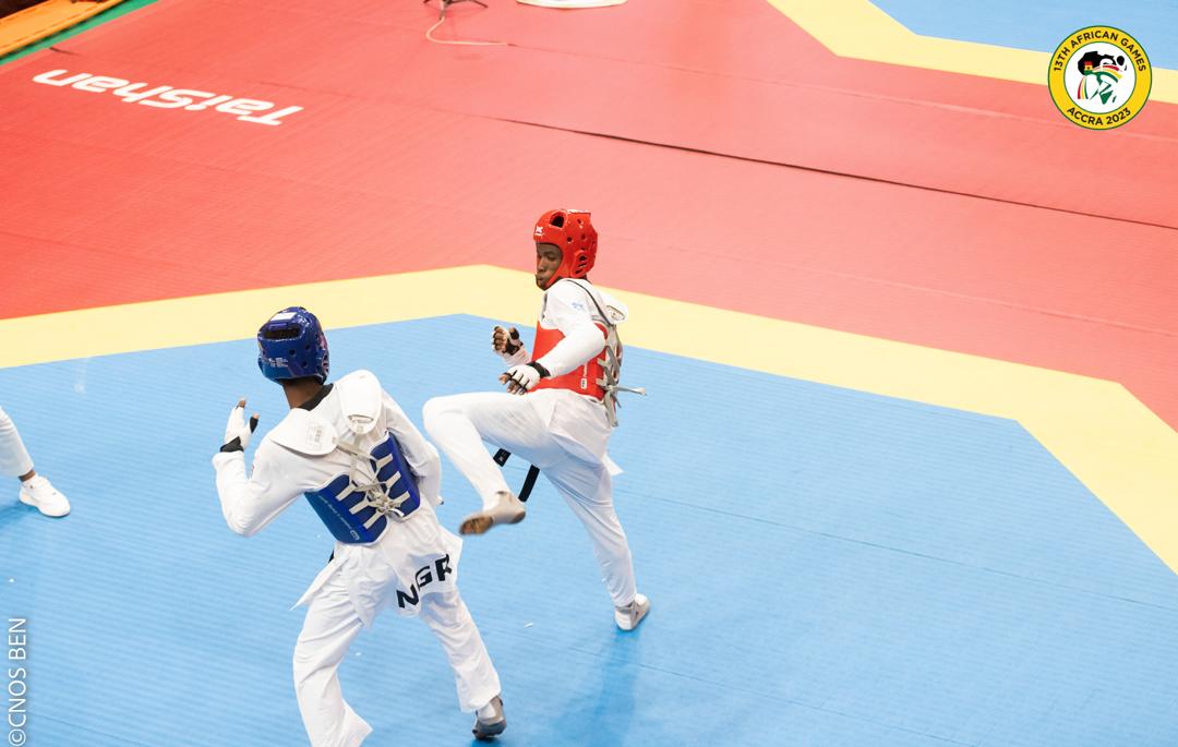 Lire la suite à propos de l’article Taekwondo : Benett Tossou débute aux Jeux Africains Accra 2023
