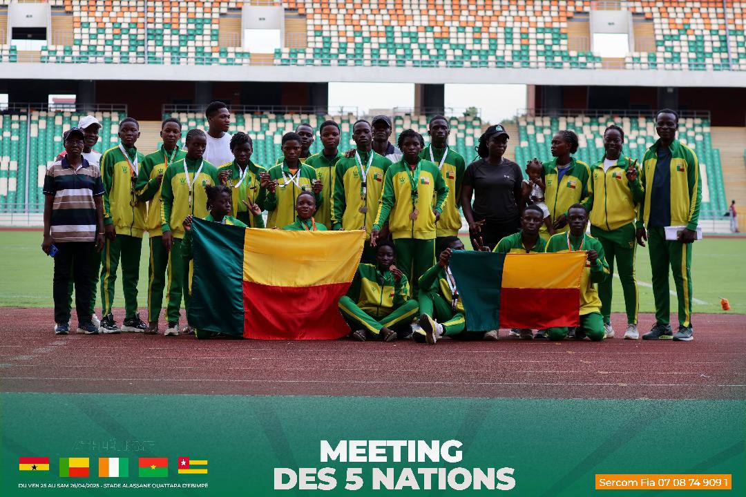 You are currently viewing Athlétisme – Meeting des 5 Nations 2025 : le Bénin repart avec 30 médailles et une honorable troisième place