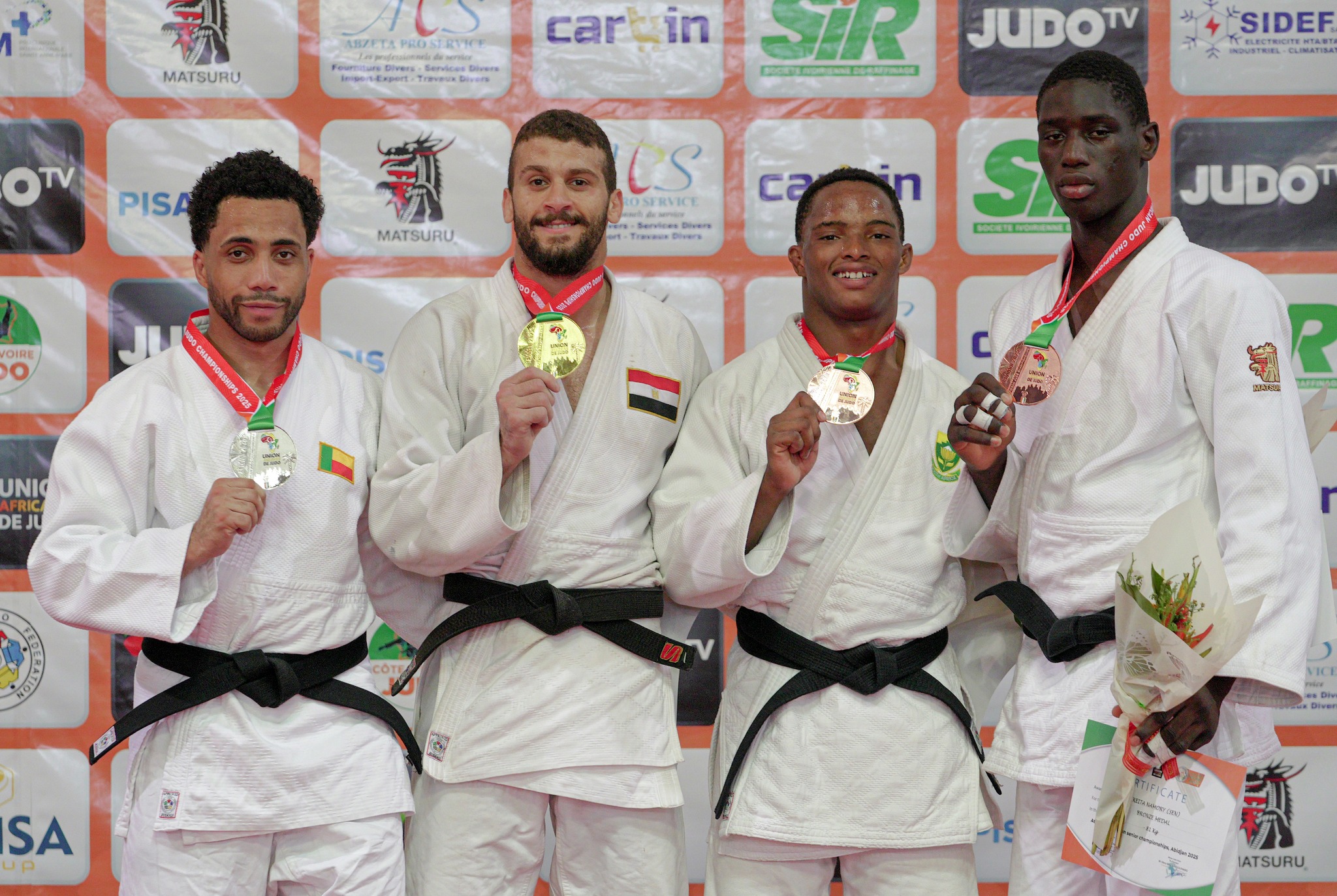 You are currently viewing Championnat d’Afrique de Judo 2025 : Valentin Houinato vice-champion continental en -81 kg