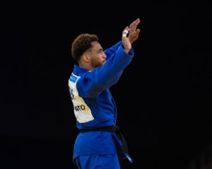 Valentin Houinato Grand Slam de Paris sur le tatami face à un adversaire international