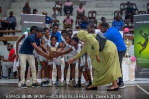 Finales des Coupes de la Relève basketball au Hall des Arts de Cotonou