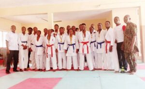 Inter-ligues de karaté au Bénin au Dojo Shihan Benjamin Soudé de Parakou
