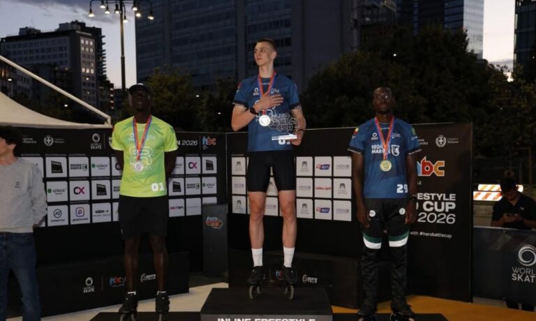 Salifou Mouhawya écrit l’histoire du sport béninois avec une médaille de bronze à la Hero Battle World Cup 2026 à Milan, première médaille mondiale du Bénin en Inline Freestyle.