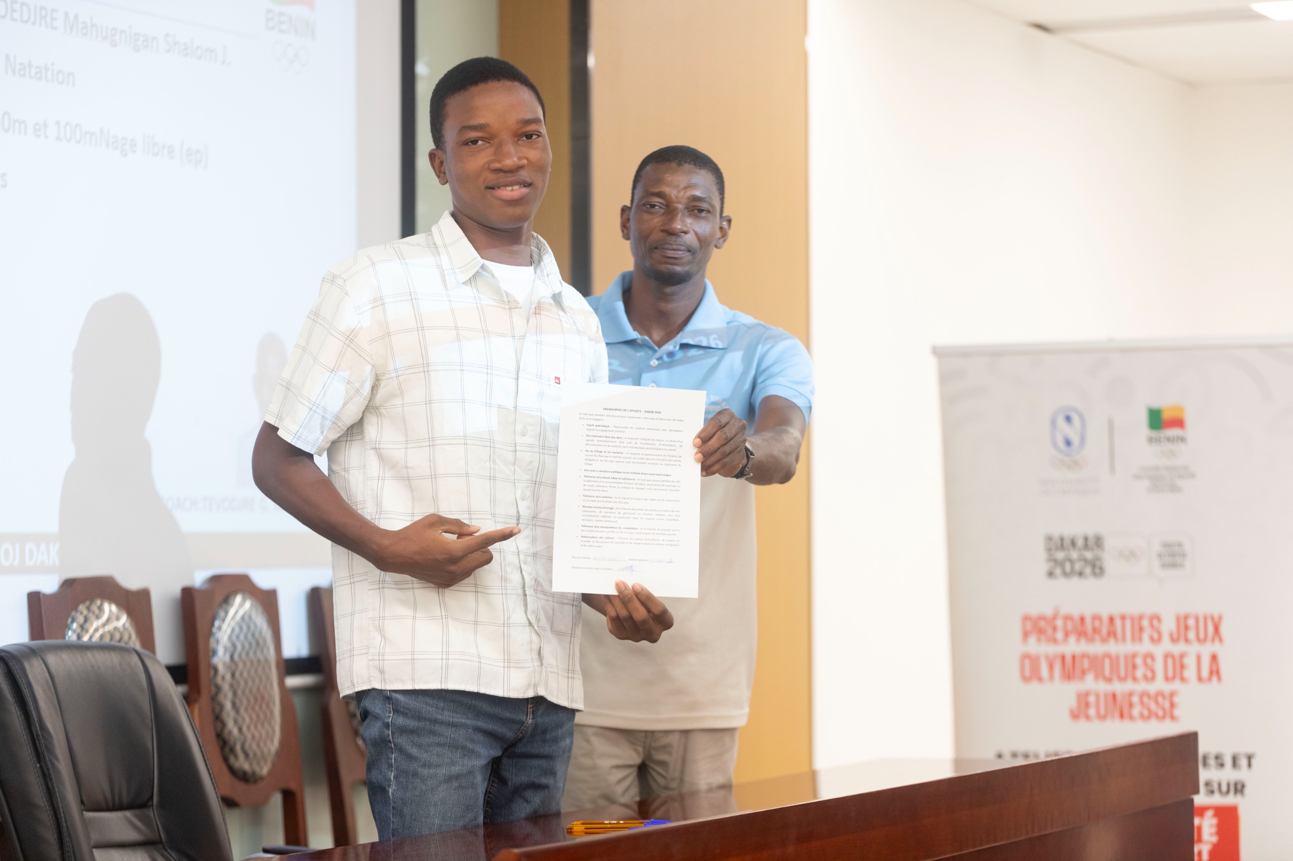 Vous consultez actuellement Natation – JOJ Dakar 2026 : Tevoedjre Mahugnigan Salomé, entre ambition, discipline et intégrité
